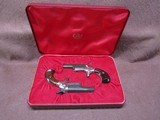 Pair of Colt Lord Derringer 4th Model 22 Short Single Red Presentation Case - 1 of 16