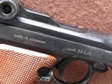 Rare ERMA WERKE ET-22 Luger Artillery 22 LR Semi 11.75