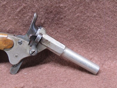 Antique Belgian Folbert 6 mm Single Shot Pistol 2.5