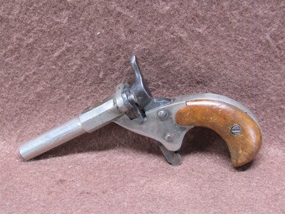 Antique Belgian Folbert 6 mm Single Shot Pistol 2.5