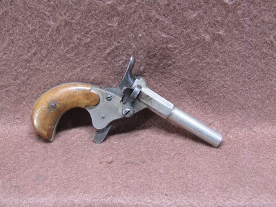 Antique Belgian Folbert 6 mm Single Shot Pistol 2.5