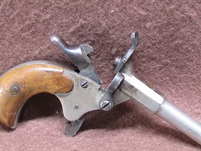 Antique Belgian Folbert 6 mm Single Shot Pistol 2.5