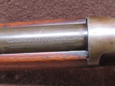 Winchester 1903 22 S/L/LR Rear Tube Fed Semi 20