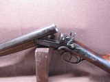 Antique W Richards 12 Ga Side Lever Hammer Double 30.25