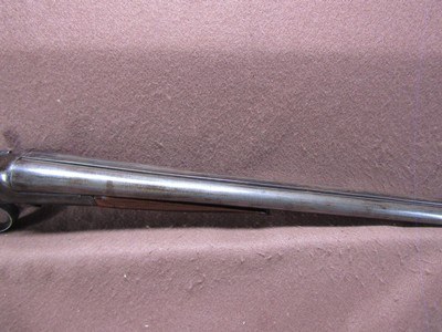 Antique W Richards 12 Ga Side Lever Hammer Double 30.25