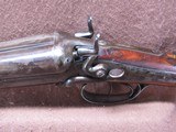 Antique W Richards 12 Ga Side Lever Hammer Double 30.25