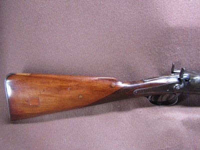 Antique W Richards 12 Ga Side Lever Hammer Double 30.25