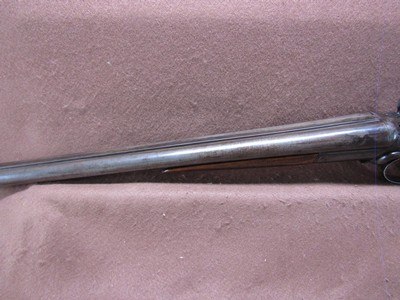 Antique W Richards 12 Ga Side Lever Hammer Double 30.25