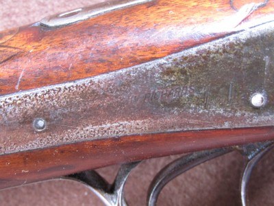 Antique W Richards 12 Ga Side Lever Hammer Double 30.25