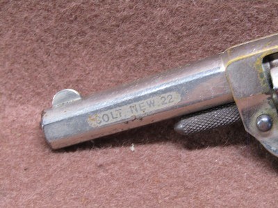 Antique Colt New Line 2nd Model Long Cylinder Flutes 22 Short 7 Shot Spur Trigger Revolver - Image 13 of 17