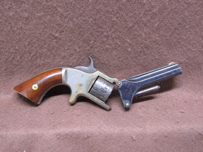 Antique American Standard Co Manhattan 7 Shot Spur Trigger SA Revolver 3.125