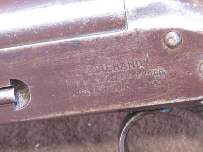 Antique Hopkins & Allen Forehand 12 Ga Top Break Single 30