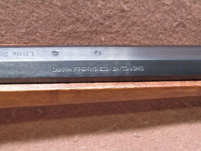 Like New Chiappa Little Sharps 22 Hornet Falling Block 26