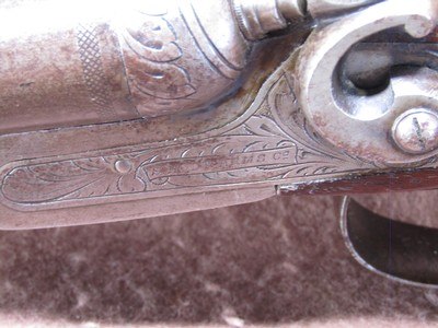 Antique Sam Holt Arms 12 Ga Hammer Double 30