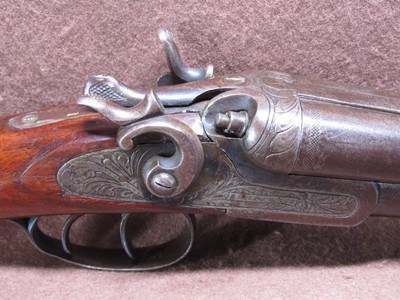 Antique Sam Holt Arms 12 Ga Hammer Double 30
