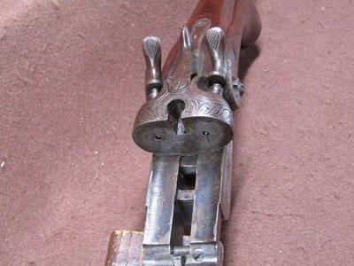 Antique Sam Holt Arms 12 Ga Hammer Double 30