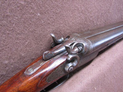Antique Sam Holt Arms 12 Ga Hammer Double 30