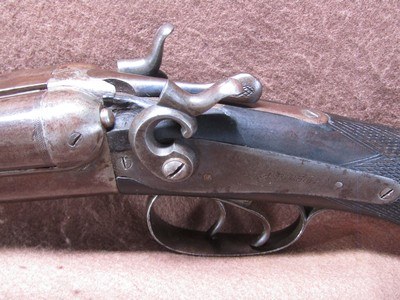 Antique A Richard 12 Ga Hammer Double 30