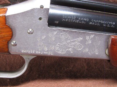 90% Condition Savage Arms 24J-DL 22 LR/20 Ga 3
