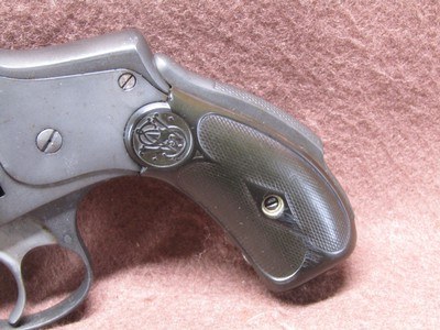 Antique Smith & Wesson Safety Hammerless 38 S&W 5 Shot DA 3.25
