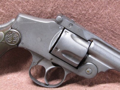 Antique Smith & Wesson Safety Hammerless 38 S&W 5 Shot DA 3.25