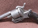 Antique French Pinfire 30 Cal 6 Shot DA/SA 3.25