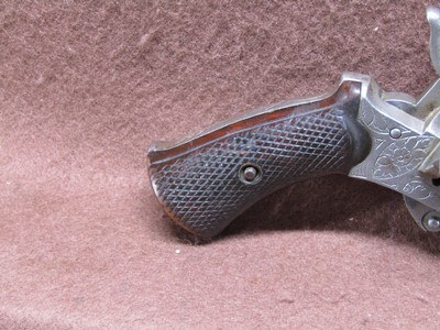 Antique French Pinfire 30 Cal 6 Shot DA/SA 3.25