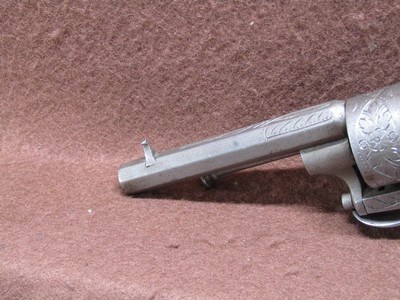 Antique French Pinfire 30 Cal 6 Shot DA/SA 3.25