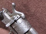 Antique French Pinfire 30 Cal 6 Shot DA/SA 3.25