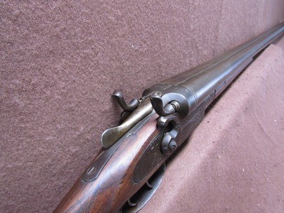 Antique T Barker 16 Ga Hammer Double 30