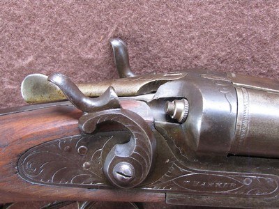 Antique T Barker 16 Ga Hammer Double 30