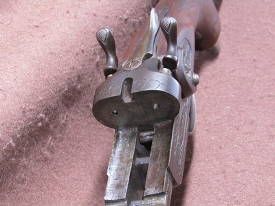 Antique T Barker 16 Ga Hammer Double 30