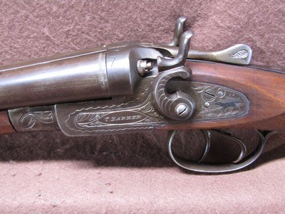 Antique T Barker 16 Ga Hammer Double 30
