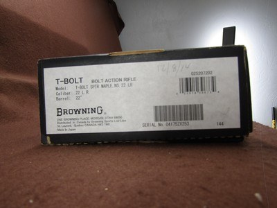 New Shot Show Special Browning T-Bolt Maple 22 LR 22
