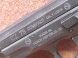 CZ-USA CZ75 Compact 9 mm Semi 3.625