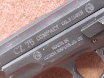 CZ-USA CZ75 Compact 9 mm Semi 3.625