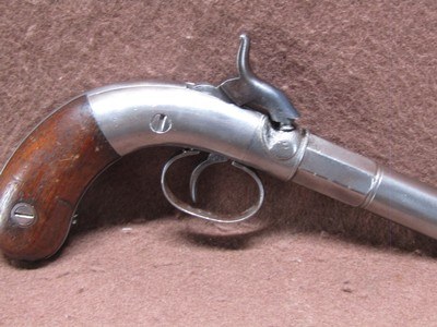 Antique Allen & Thurber 36 Cal Percussion Boot Pistol 3.5