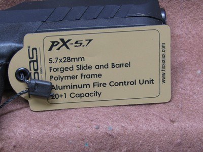 Like New Tisas PX-5.7 5.7x28 mm Semi 5