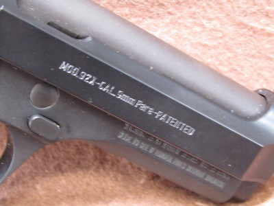 Like New Beretta 92X 9 mm Semi 4.25