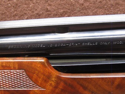 Browning 12 Grade 1 Ltd Edition 20 Ga 2 3/4