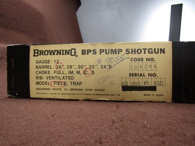 Like New Browning BPS Field 12 Ga 3