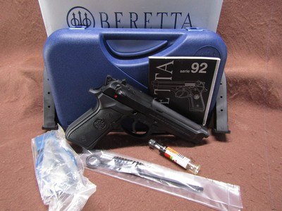 Like New Italy Beretta 92FS 9 mm Lasermax Green Laser 4.75