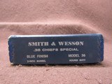 Smith & Wesson 36 Chiefs Special 38 SPL 5 Shot DA/SA 2