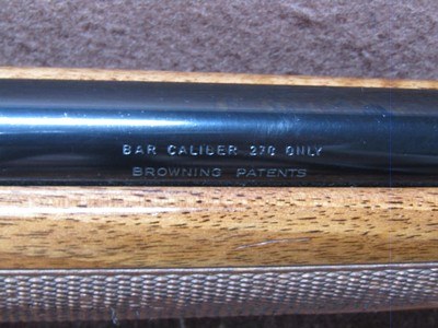 Belgium Made Browning BAR 270 Win Bolt 22