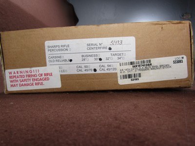 IAB/DTG WHSL Sharps 1874 45-70 Gov Falling Block 30