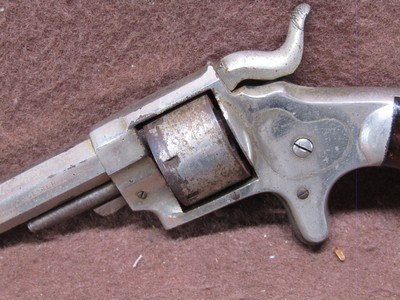 Antique Ethan Allen & Co 22 Cal 7 Shot SA Spur Trigger - Image 7 of 11