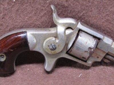 Antique Ethan Allen & Co 22 Cal 7 Shot SA Spur Trigger - Image 3 of 11
