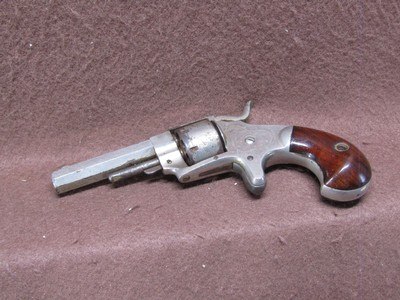 Antique Ethan Allen & Co 22 Cal 7 Shot SA Spur Trigger - Image 9 of 11