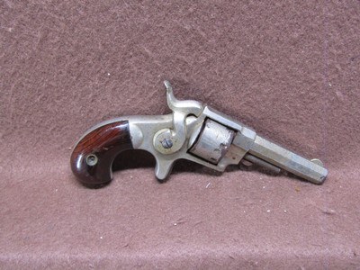 Antique Ethan Allen & Co 22 Cal 7 Shot SA Spur Trigger - Image 1 of 11