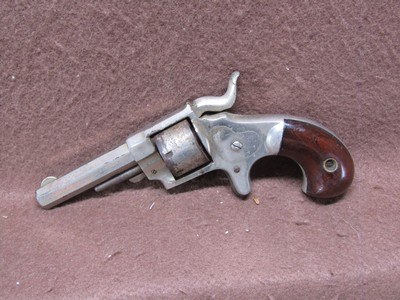 Antique Ethan Allen & Co 22 Cal 7 Shot SA Spur Trigger - Image 5 of 11